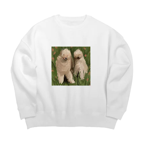 windy dog Big Crew Neck Sweatshirt