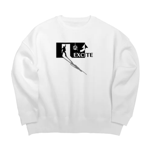 EXCITE_pictogram Big Crew Neck Sweatshirt