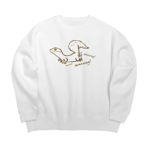 思わずハッとするレオパ(ヒョウモントカゲモドキ) Big Crew Neck Sweatshirt