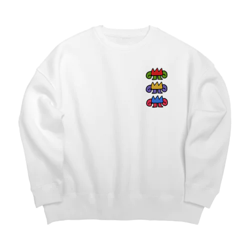 ひつじのチューリップトリオ Big Crew Neck Sweatshirt