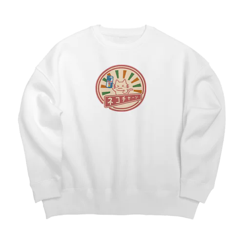 ネコチャージ Big Crew Neck Sweatshirt