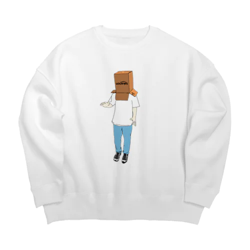 カカポカジ男くん Big Crew Neck Sweatshirt