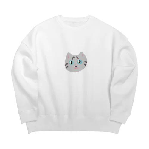 保護猫ベジータ Big Crew Neck Sweatshirt