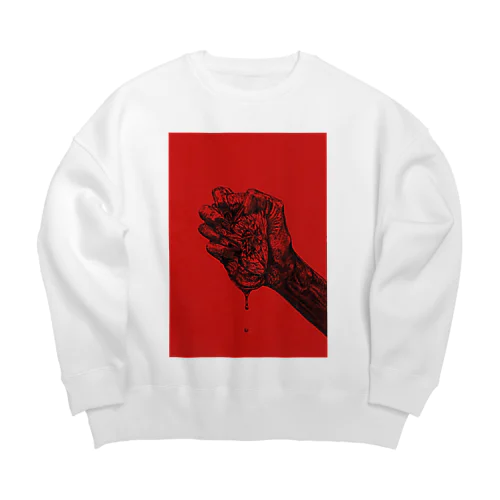 気持ちの供養 Big Crew Neck Sweatshirt