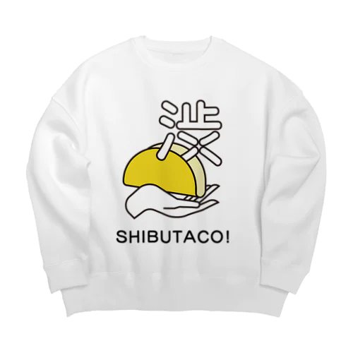 ＼渋谷でタコス！／ SHIBUTACO! 公式ロゴ（縦） Big Crew Neck Sweatshirt