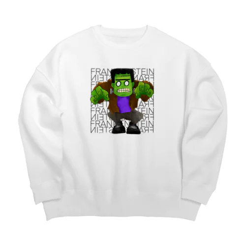 Halloween Frankenstein Liam Fitzpatrick  Big Crew Neck Sweatshirt