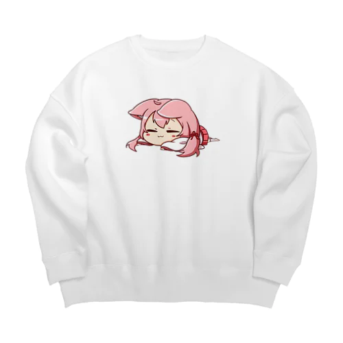 真愛にゃんシリーズ Big Crew Neck Sweatshirt