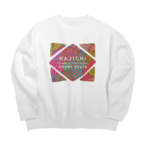 Hajichi×hinaのシリーズ Big Crew Neck Sweatshirt