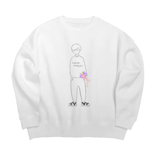 うぃるゆーまりーみー？？(blackline) Big Crew Neck Sweatshirt