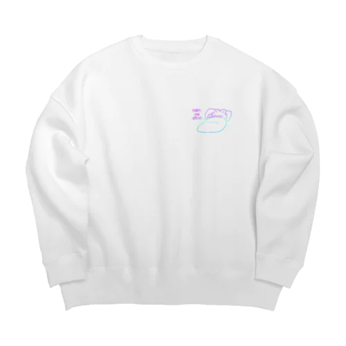 ねんねしなうさぎ Big Crew Neck Sweatshirt