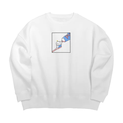 歯みがき粉ぷり Big Crew Neck Sweatshirt