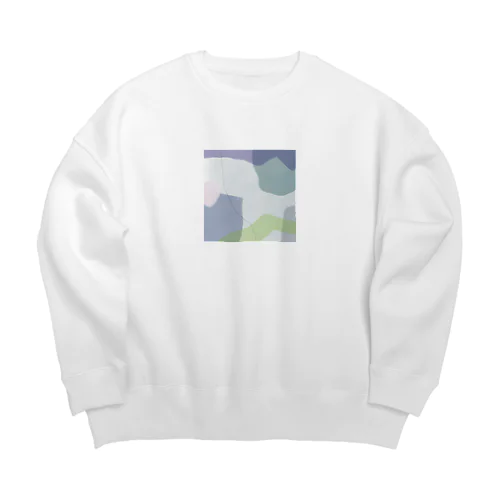 rainy garden Big Crew Neck Sweatshirt