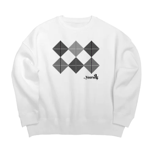 ..Yourself 　◇ｸﾞﾚｰ系 Big Crew Neck Sweatshirt