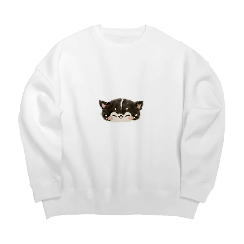 にこ陸くん Big Crew Neck Sweatshirt