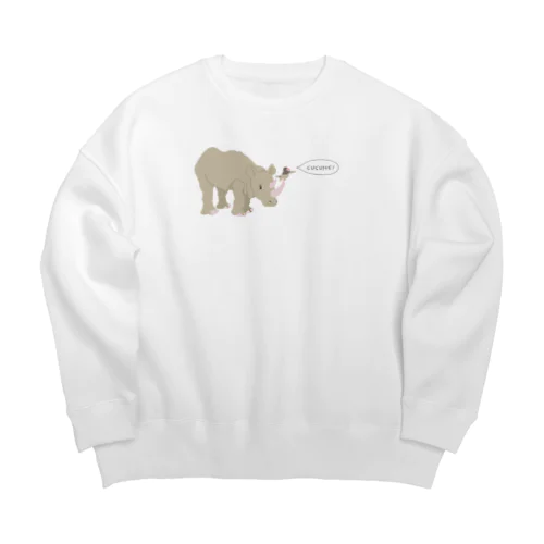 ススメ!(サイとウシツツキ) Big Crew Neck Sweatshirt