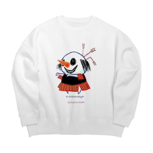 ハロウィンコスプレしゅねまん 落ち武者 Big Crew Neck Sweatshirt