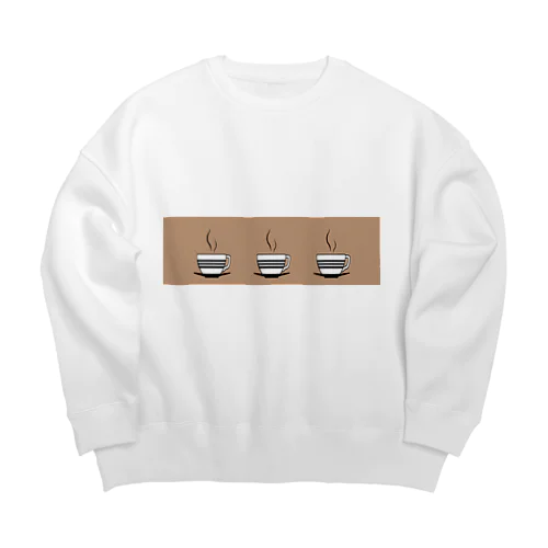 coffee.time⚫︎ Big Crew Neck Sweatshirt
