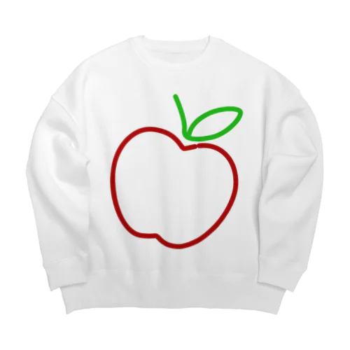 APPLE-りんご- Big Crew Neck Sweatshirt