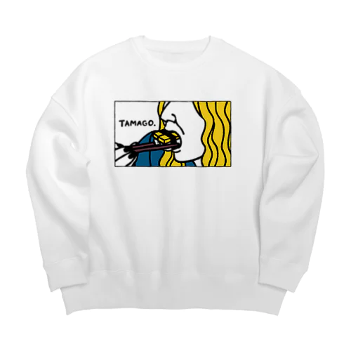 君知＊NIKOGUI-design(TAMAGO) Big Crew Neck Sweatshirt