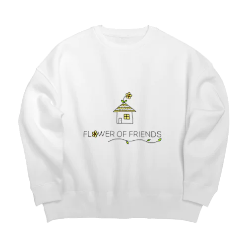 flower of friends Big Crew Neck Sweatshirt