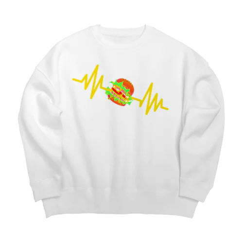 BURGER BEAT - POSI Big Crew Neck Sweatshirt