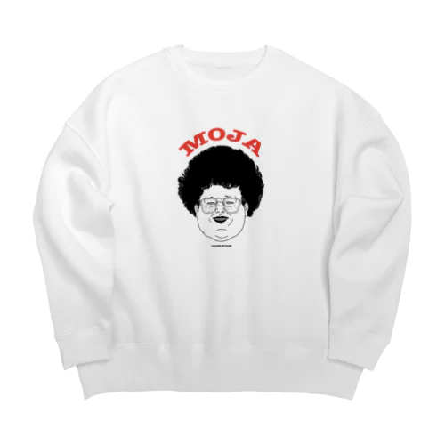 もじゃ（黒線画）ビッグシルエット Big Crew Neck Sweatshirt