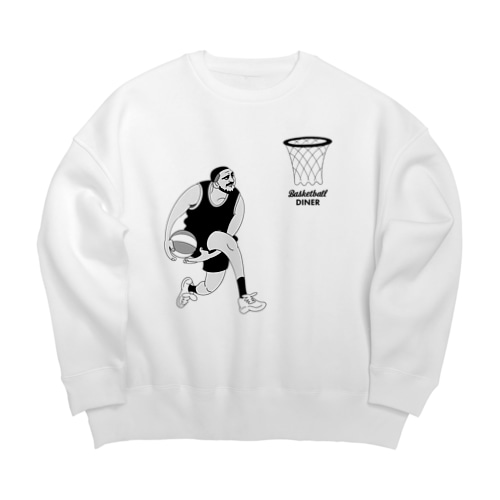 Basketball Diner ロゴOT Big Crew Neck Sweatshirt