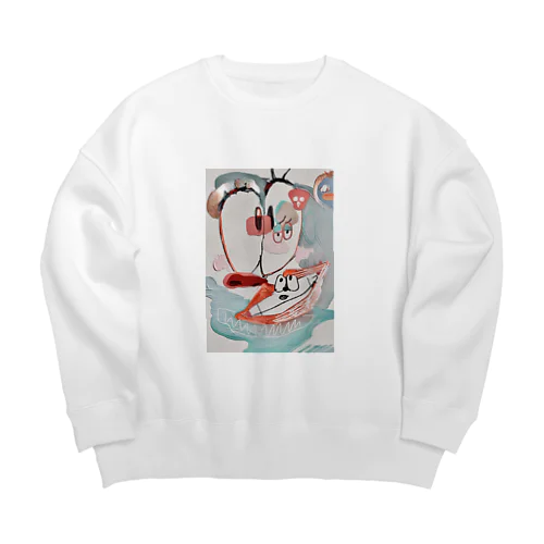 にっこにこ Big Crew Neck Sweatshirt