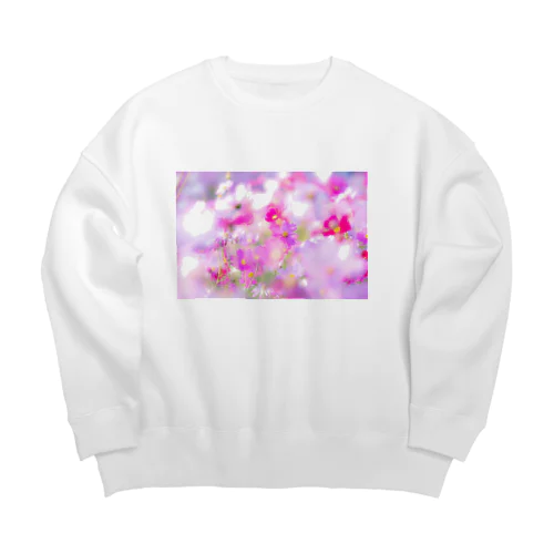 ピンクノコスモス Big Crew Neck Sweatshirt