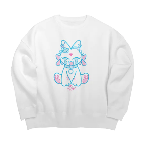 お薬いやいやねこちゃん Big Crew Neck Sweatshirt