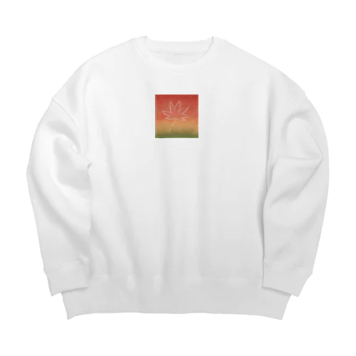 Autumn coloring -紅葉- Big Crew Neck Sweatshirt