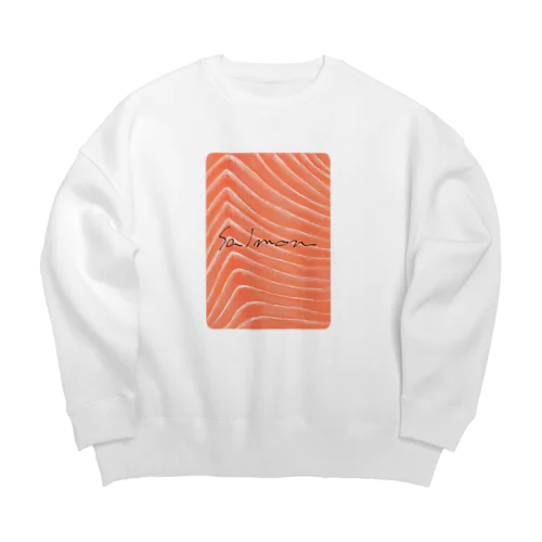 Salmon Big Crew Neck Sweatshirt