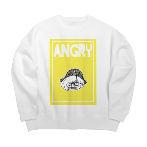 憤怒、ボナナ。 Big Crew Neck Sweatshirt