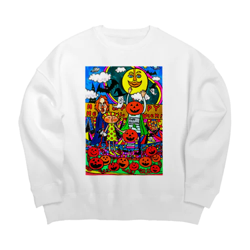 ハッピーハロウィン🎃 Big Crew Neck Sweatshirt