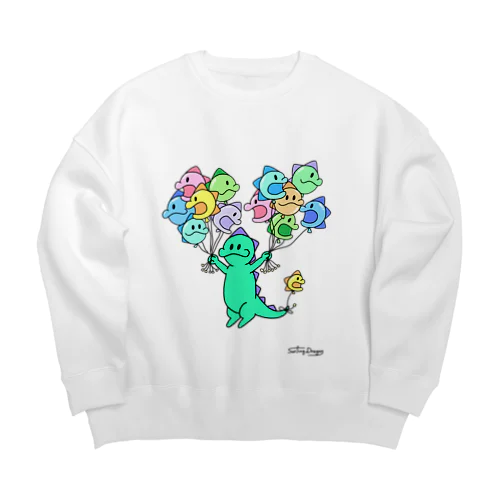 ドラゴン、浮いてみた。 Big Crew Neck Sweatshirt