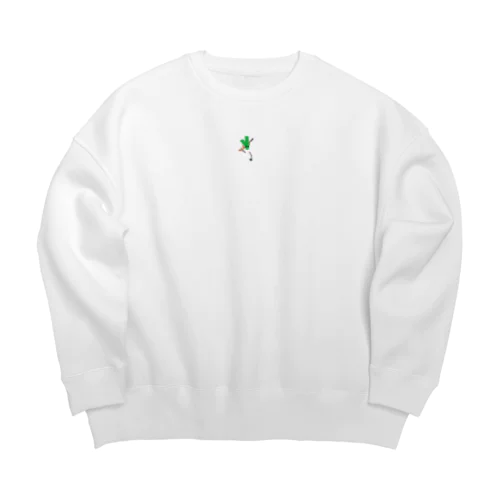 ネギロール　（バンガロール×長ねぎ） Big Crew Neck Sweatshirt