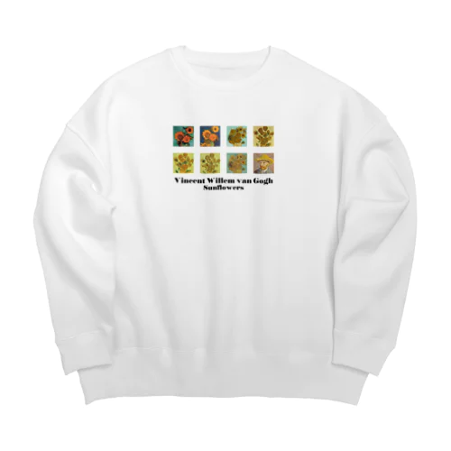 ゴッホ《７つのひまわり》 Big Crew Neck Sweatshirt