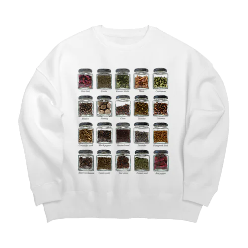 食べ物-スパイス- Big Crew Neck Sweatshirt