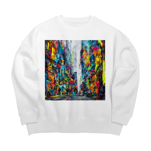 Digital Boulevard Big Crew Neck Sweatshirt