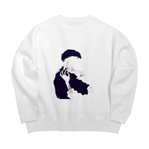 りんかく Big Crew Neck Sweatshirt