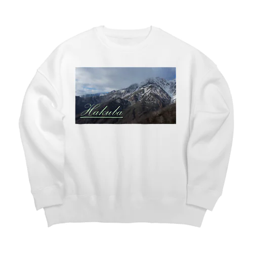 白馬の山々 Big Crew Neck Sweatshirt