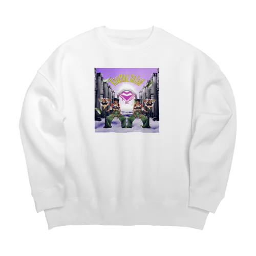 kyaablegotan feat.HarukaAkamatsu Big Crew Neck Sweatshirt