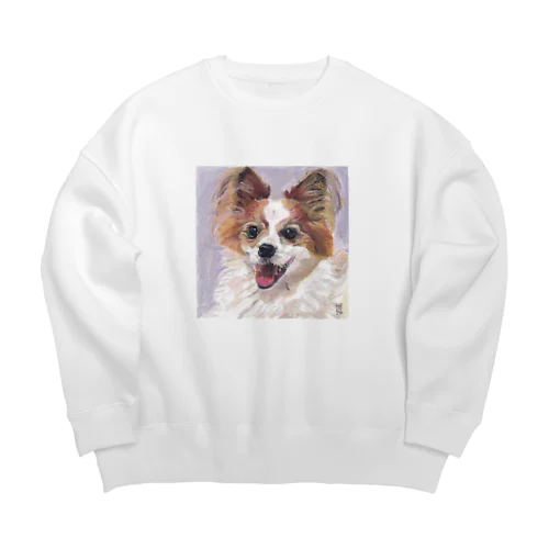 華麗なパピヨン① Big Crew Neck Sweatshirt