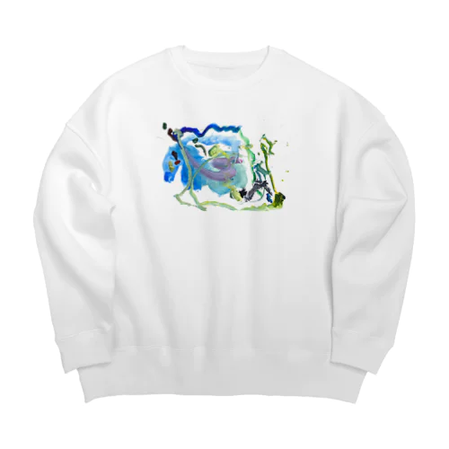 dream horse Big Crew Neck Sweatshirt