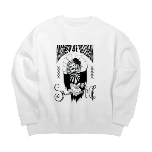 虚妄の道化師 Big Crew Neck Sweatshirt