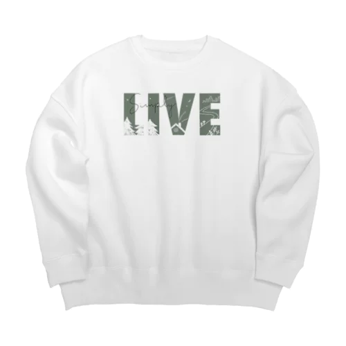 シンプルに生きる Big Crew Neck Sweatshirt