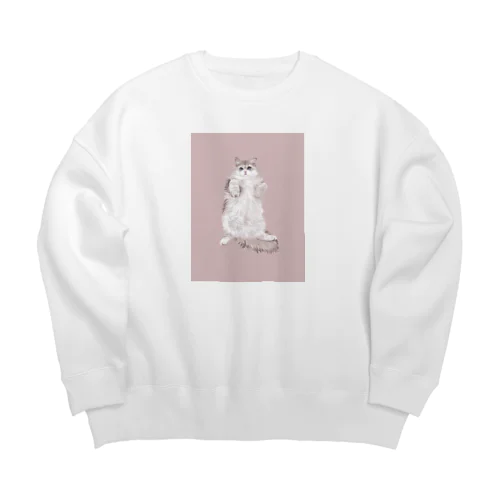 るるぽよグッズ Big Crew Neck Sweatshirt