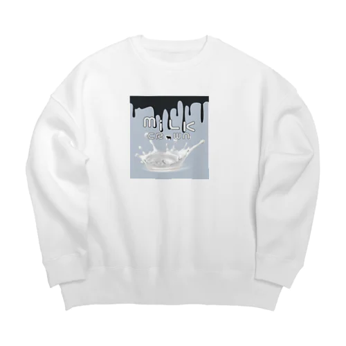 ミルククラウン Big Crew Neck Sweatshirt