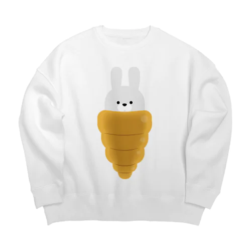 チョココロネに囚われしうさぎ Big Crew Neck Sweatshirt