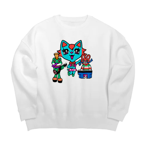 バンドブーム再来！ Big Crew Neck Sweatshirt